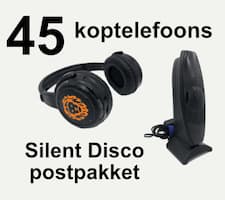 45 stille disco koptelefoons verzenden