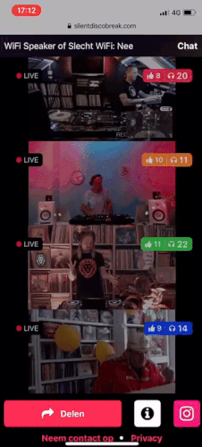 party met livestream met dj